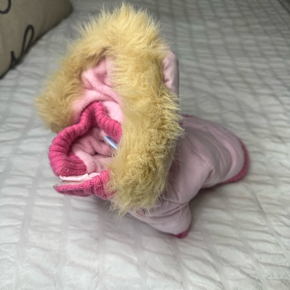 Pink Dog Winter Coat with Faux Fur Trim 🌸🌸 - Picture 2 of 9